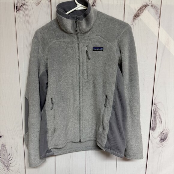 Patagonia Women’s R2 Fleece Jacket M Gray Contrast Panels EUC - Picture 1 of 9